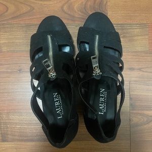 Ralph Lauren wedge shoes, size 8